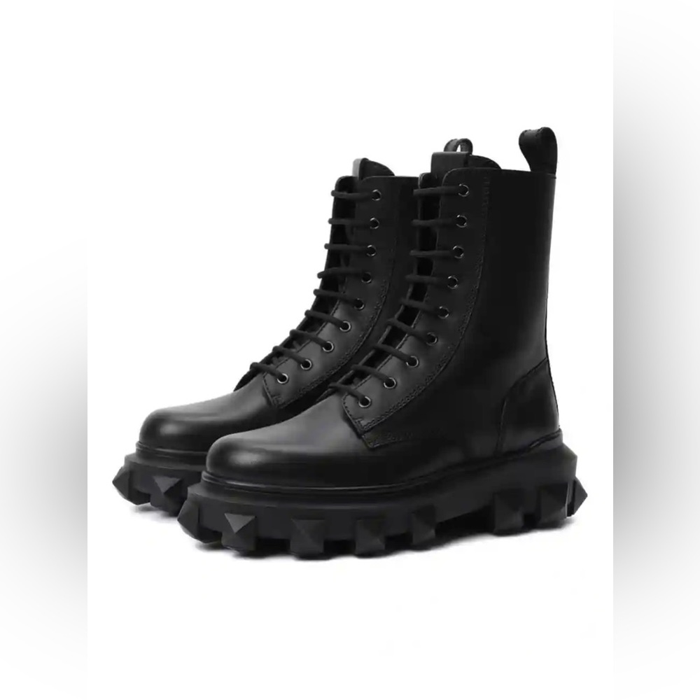 Valentino Garavani Trackstud Combat Boots